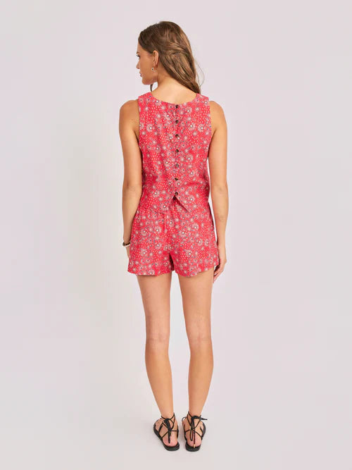 FIRECRACKER SLEEVELESS TOP
