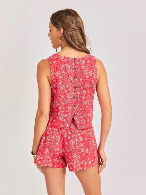 FIRECRACKER SLEEVELESS TOP