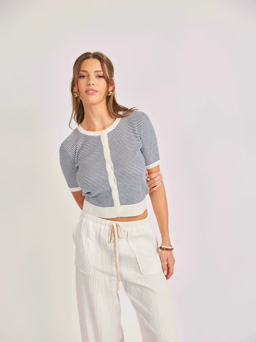 MAVI STRIPE CARDIGAN