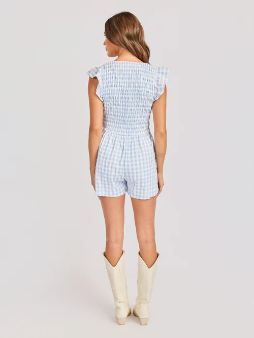 STARLET GINGHAM ROMPER