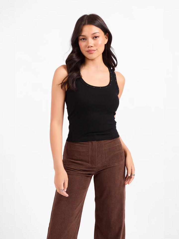 RUBY STUDDED KNIT TANK