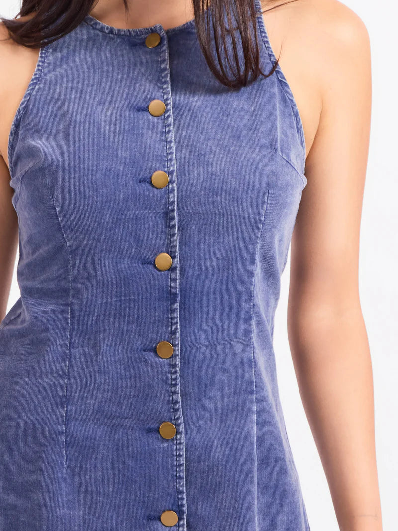 GET LIKE THIS BUTTONED MINI DRESS