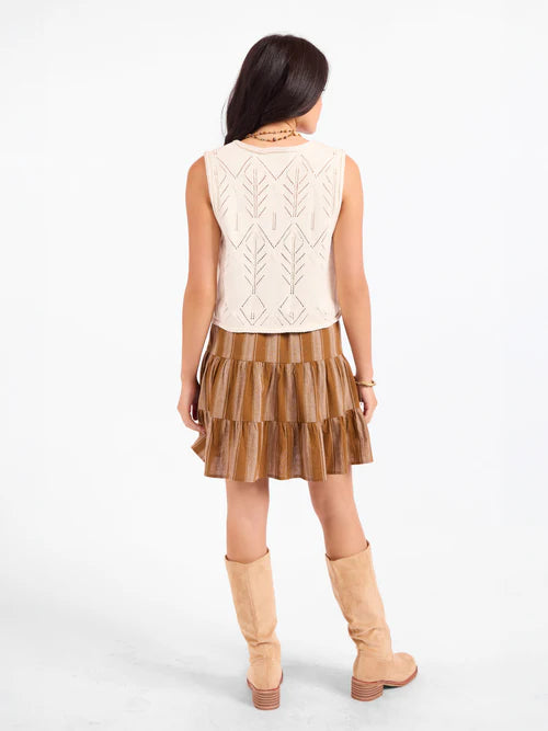 JUNIE POINTELLE SWEATER VEST
