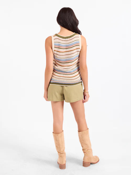 FALL STRIPE SWEATER VEST