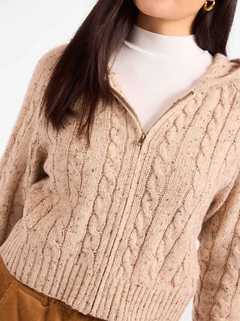 EFFORTLESS CABLE KNIT CARDIGAN