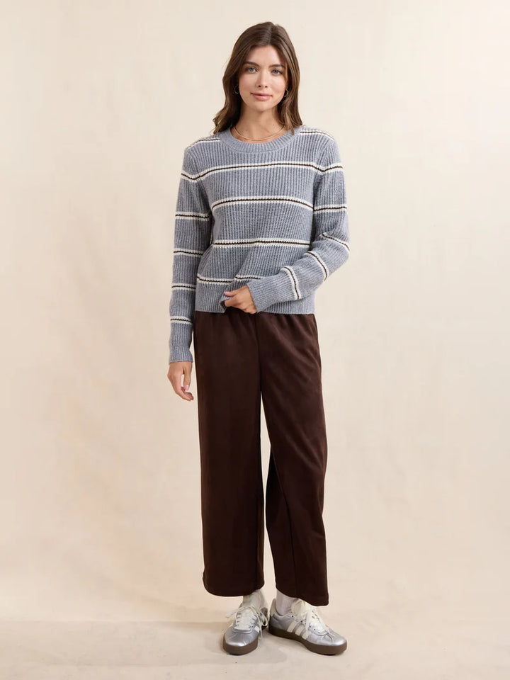 WARM CHAI STRIPE SWEATER