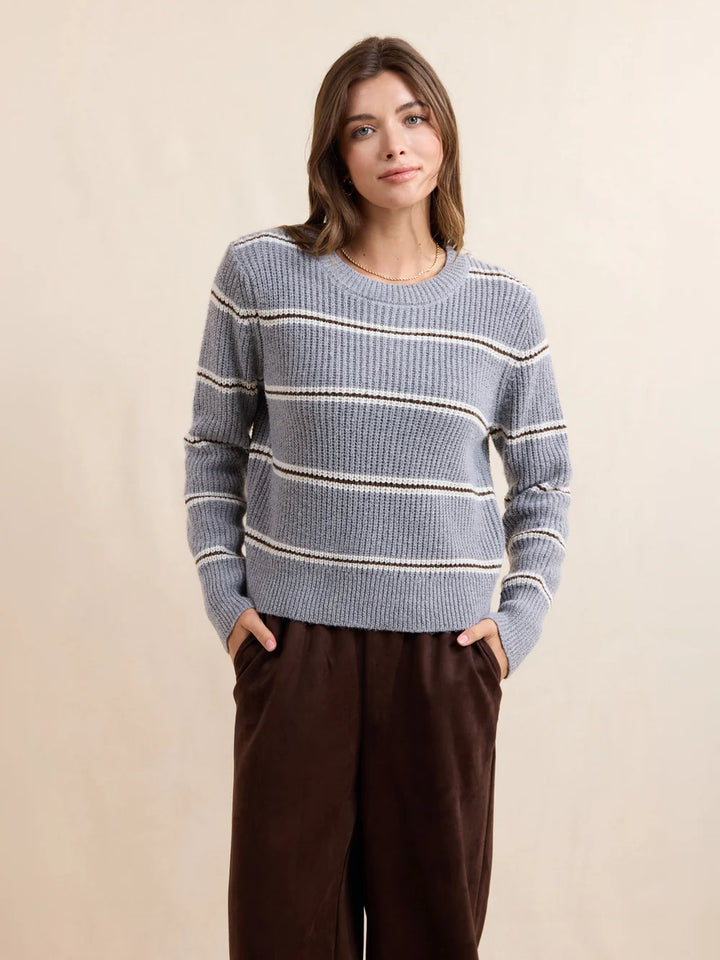 WARM CHAI STRIPE SWEATER