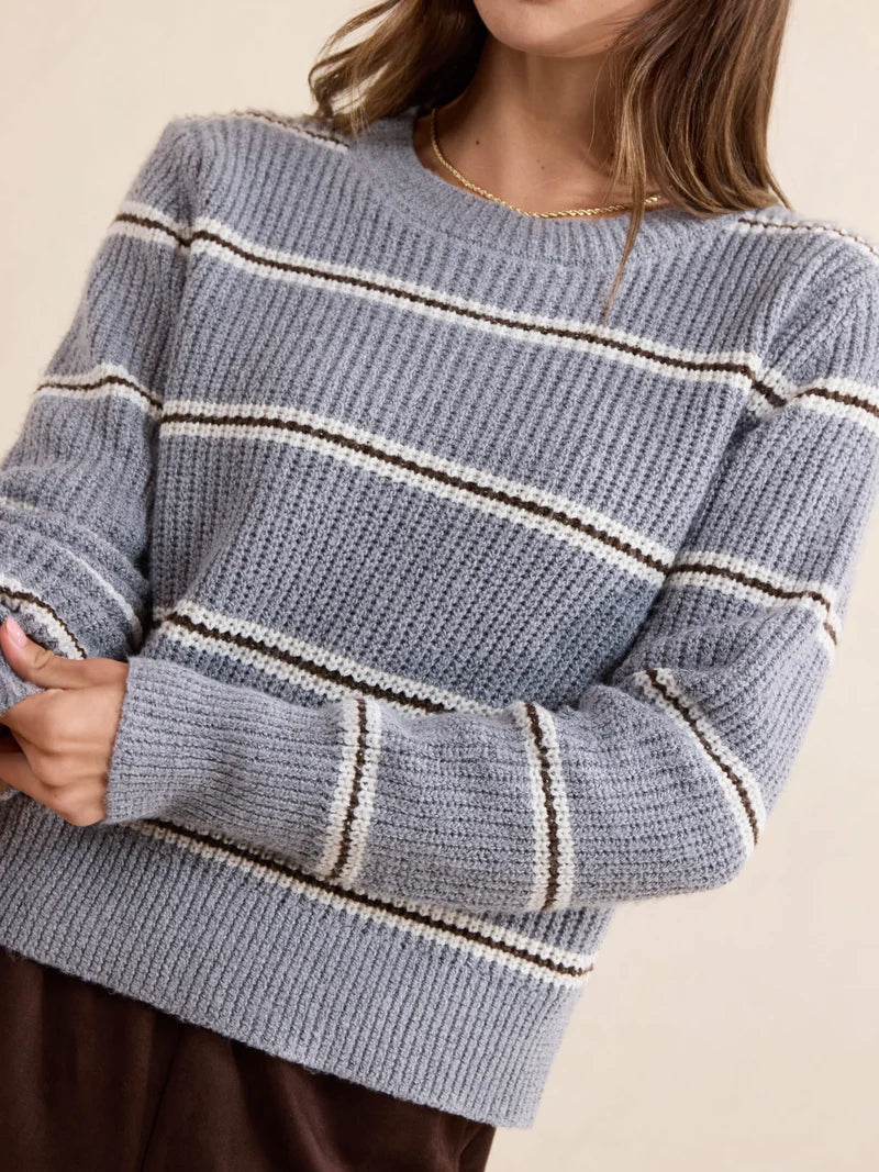 WARM CHAI STRIPE SWEATER