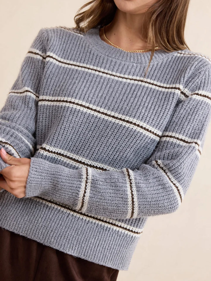 WARM CHAI STRIPE SWEATER