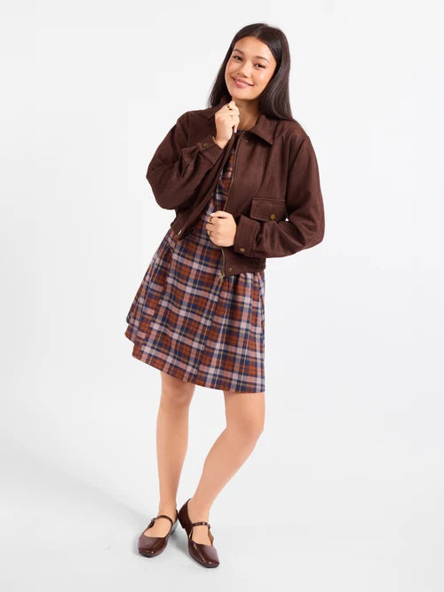 RISK TAKER FAUX SUEDE JACKET