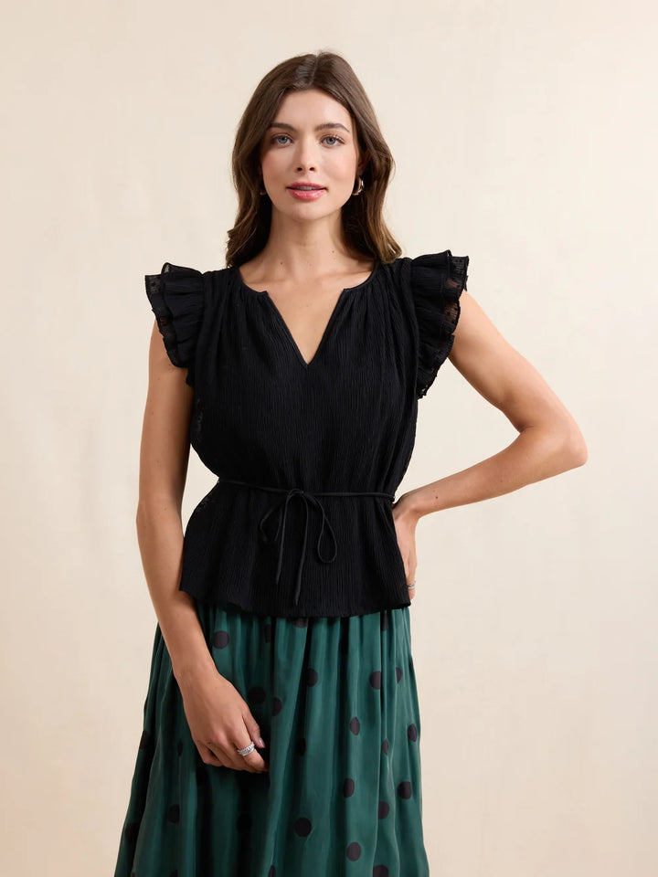 NIGHTCAP RUFFLE SLEEVE BLOUSE
