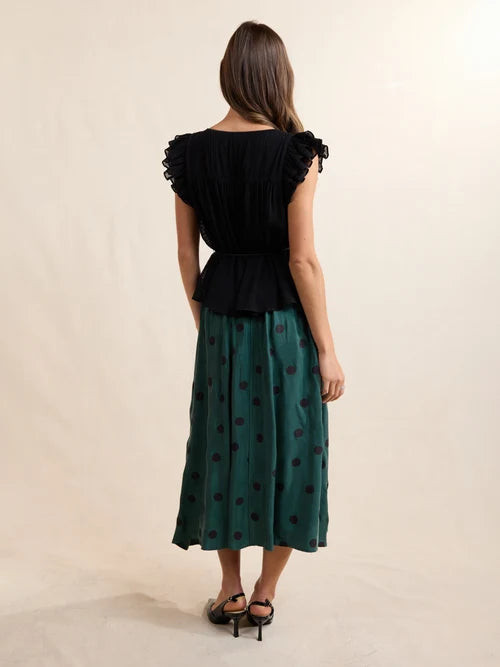 NIGHTCAP RUFFLE SLEEVE BLOUSE