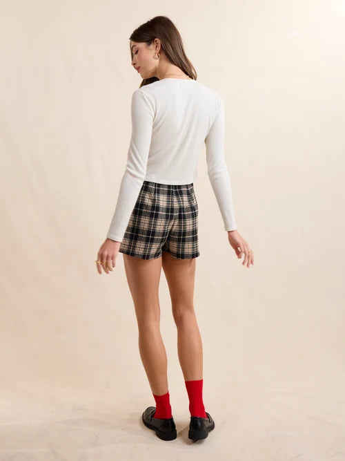 FIRST TOAST RIBBED BUTTON TOP