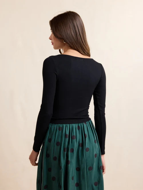 RONAN BOAT NECK KNIT TOP