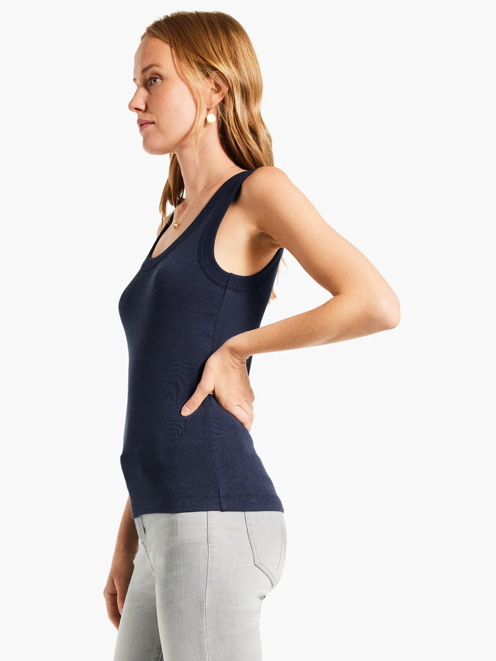 PERFECT KNIT RIB SCOOP TANK