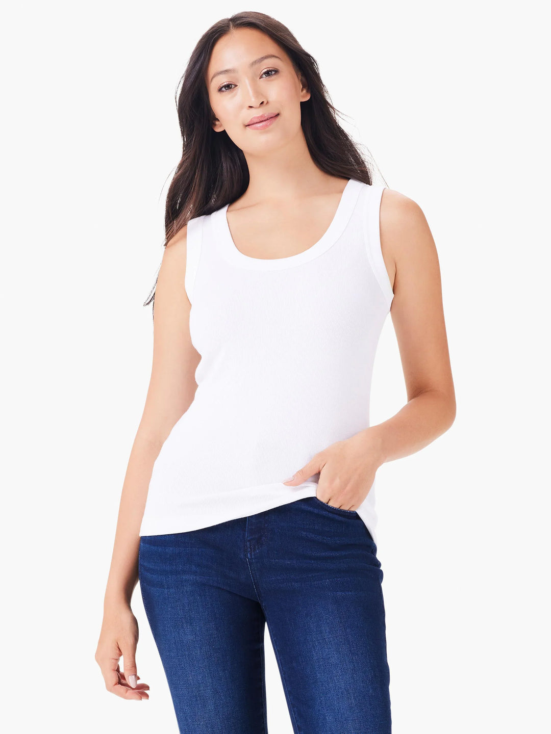 PERFECT KNIT RIB SCOOP TANK