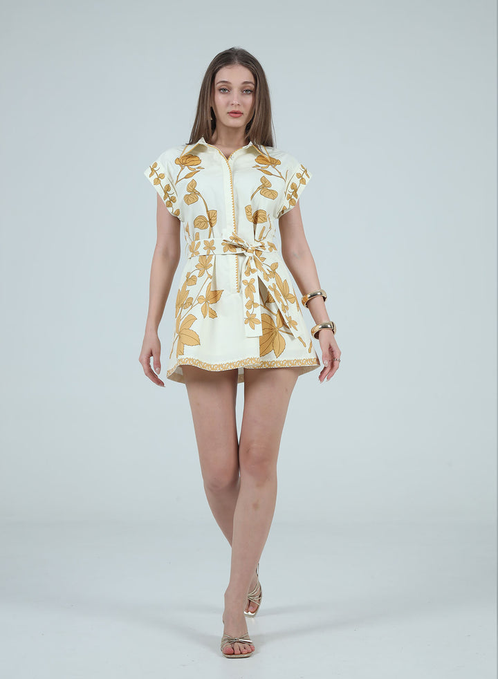 SARAH PRINTED SHIRT DRESS