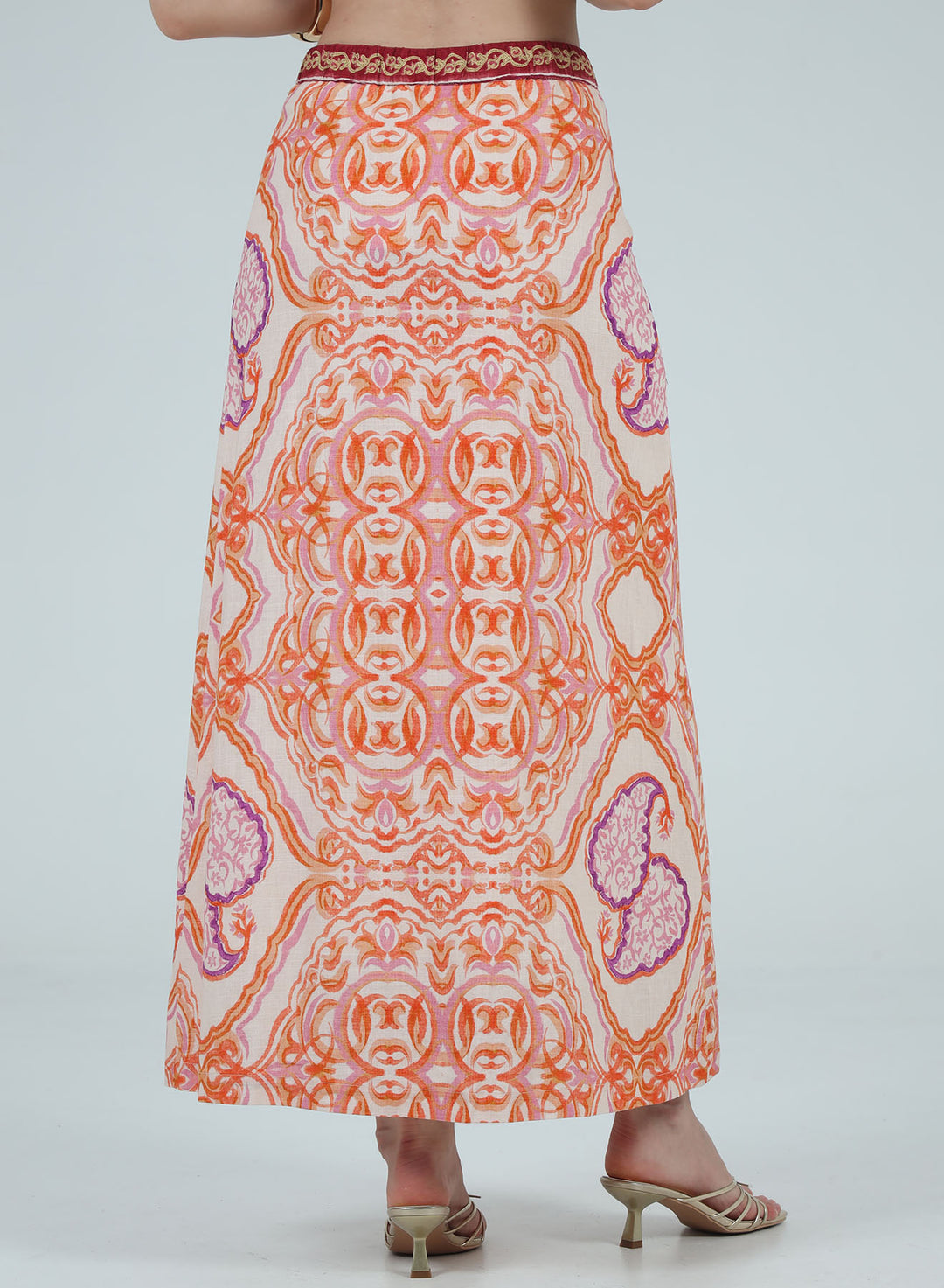 LILLIAN PRINTED MAXI SKIRT