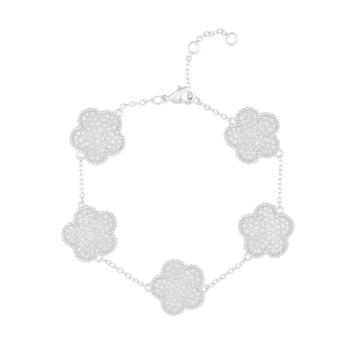 Adeline Clover Pave Bracelet