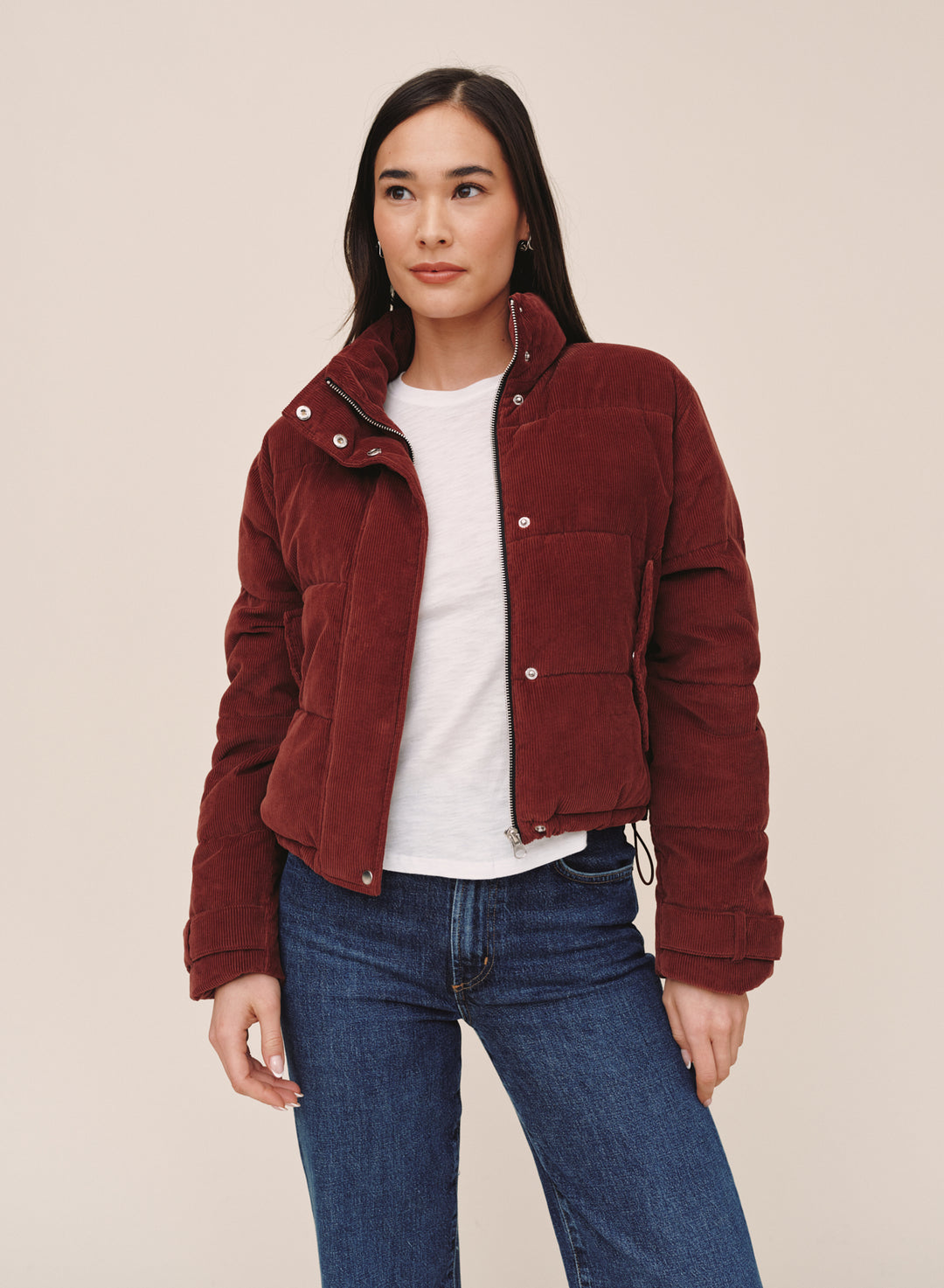 B20235-L88-300 - FUNNEL NECK PUFFER JACKET