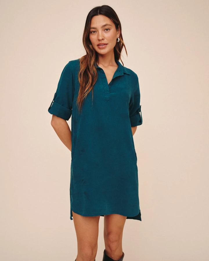 LONG SLEEVE A-LINE DRESS