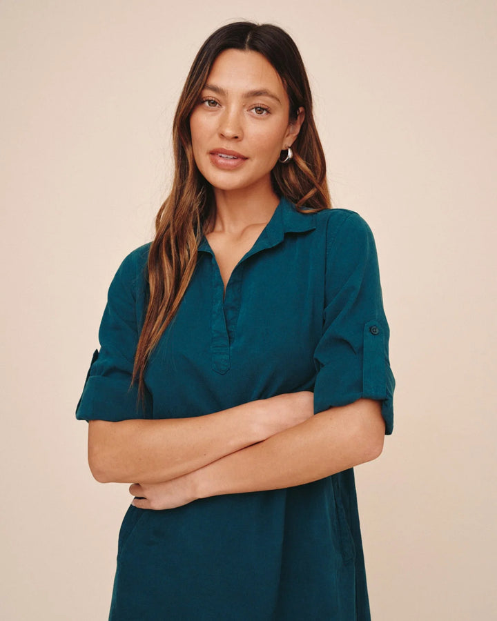 LONG SLEEVE A-LINE DRESS