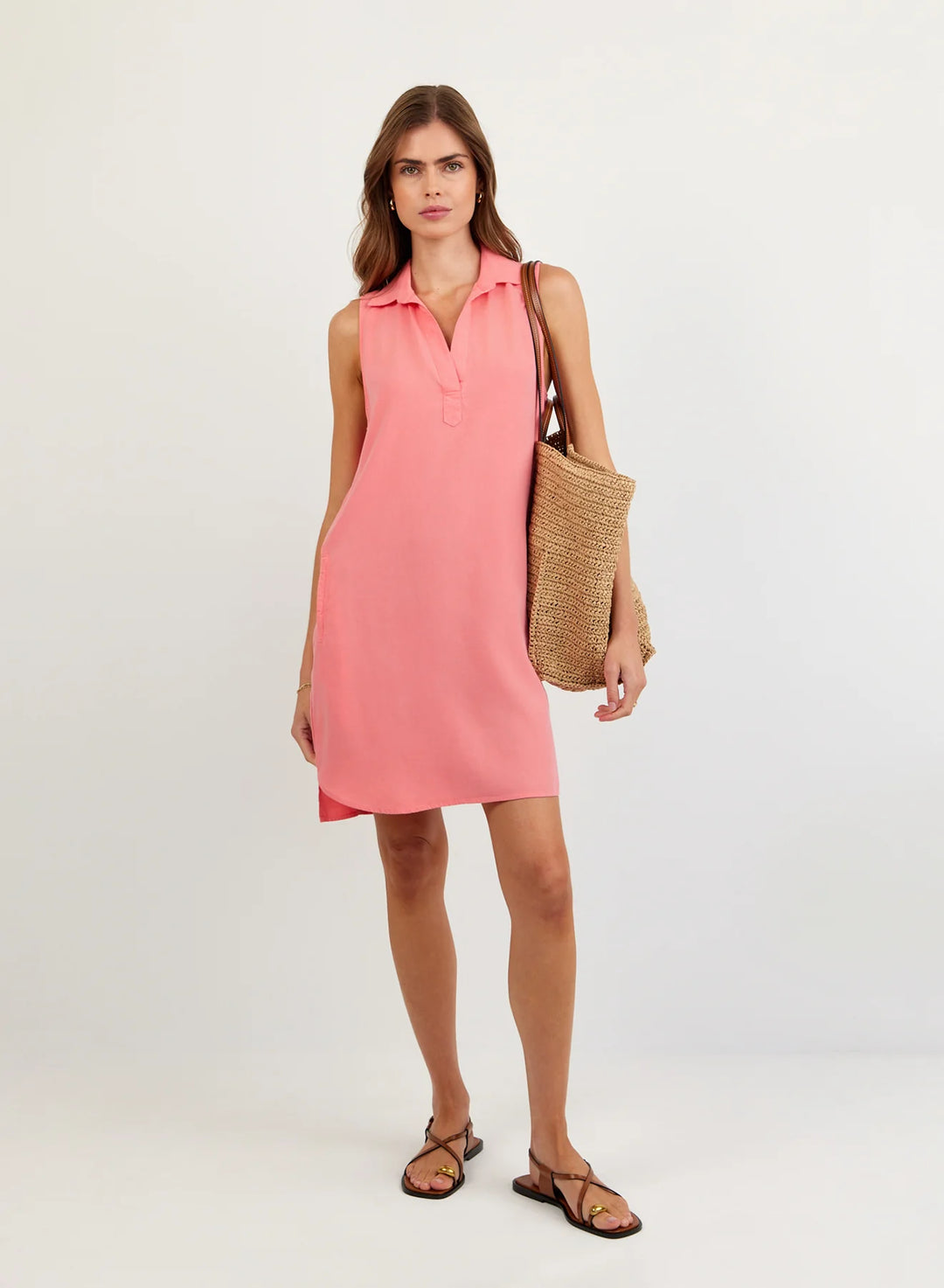 SLEEVELESS A-LINE DRESS Copper Penny SLEEVELESS A-LINE DRESS Copper Penny