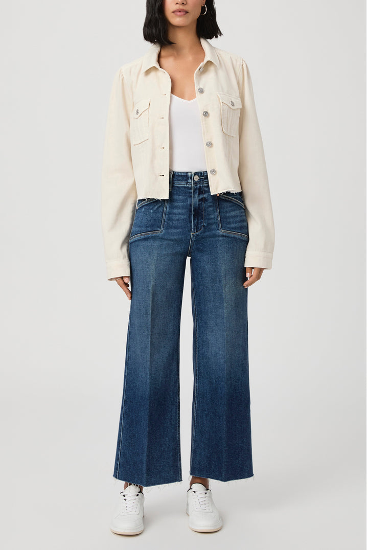 ANESSA WITH SET IN POCKETS + RAW HEM