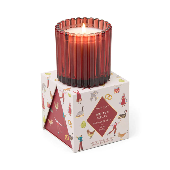HOLIDAY 4.5 OZ CANDLE & MATCH SET