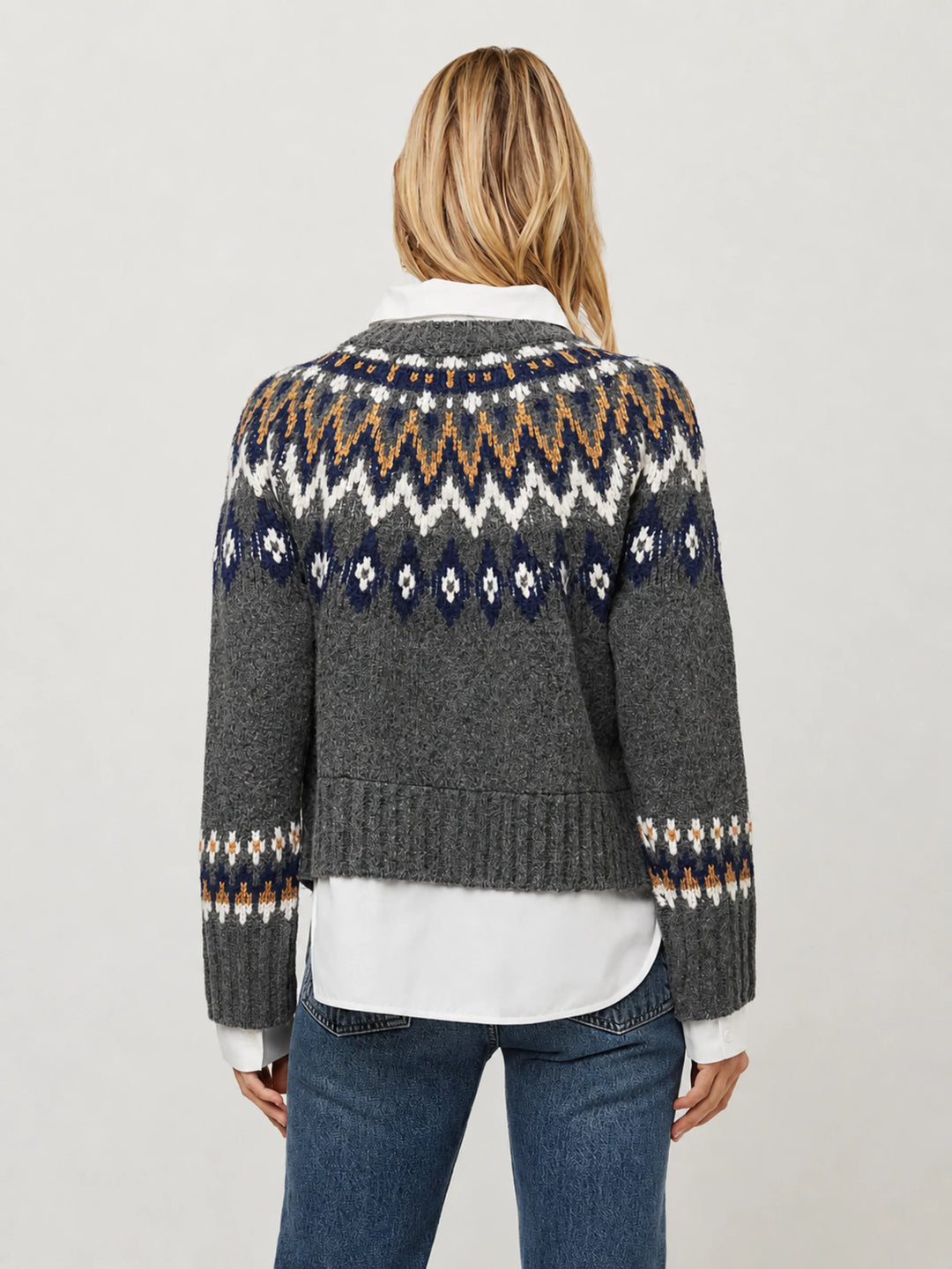 ALINA MIXED MEDIA CARDIGAN