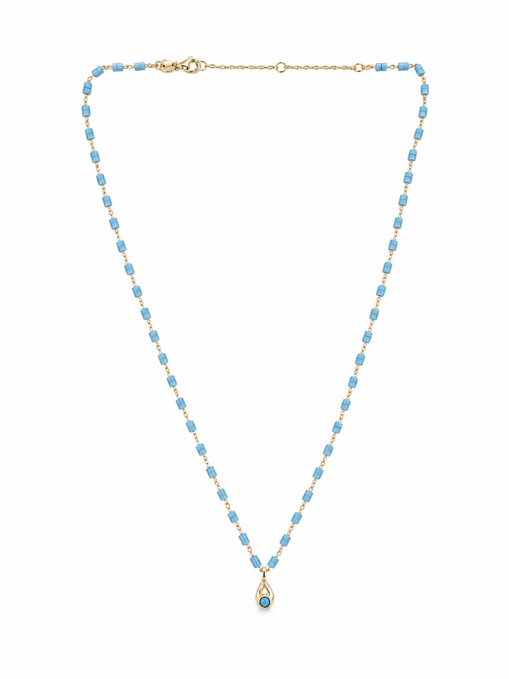 Turquoise Teardrop Necklace