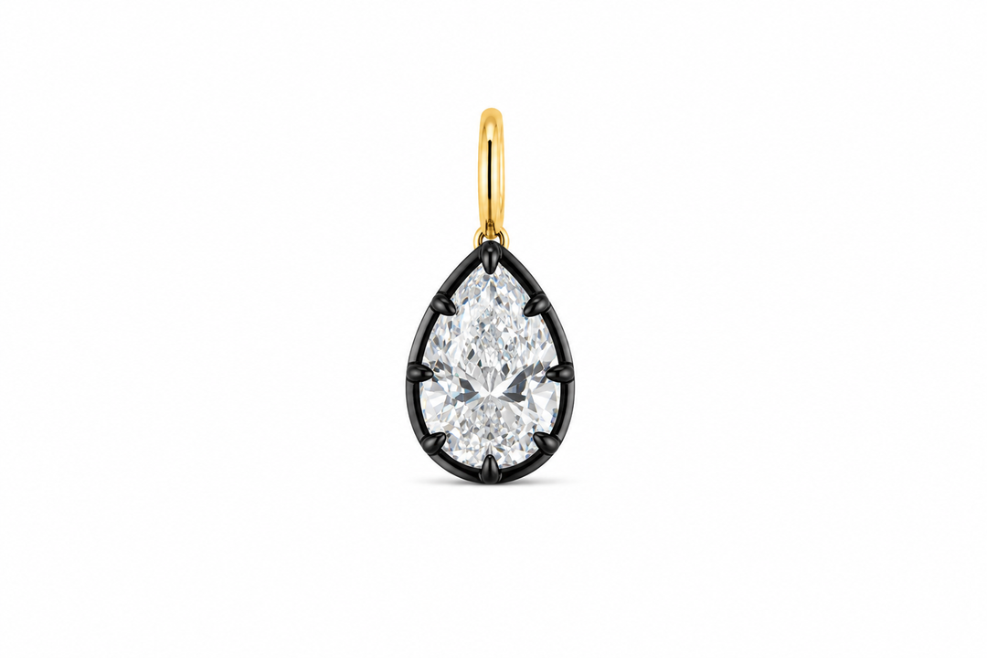 Georgian Bezel Pear Cut Charm