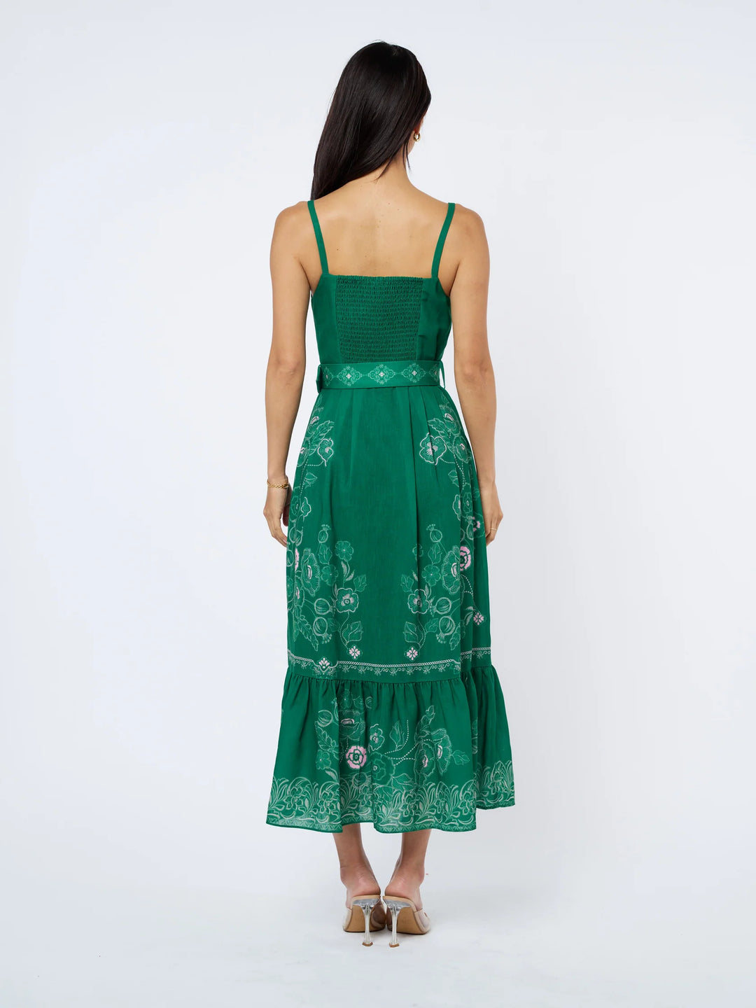 ESME PRINTED BUTTON DOWN MAXI DRESS