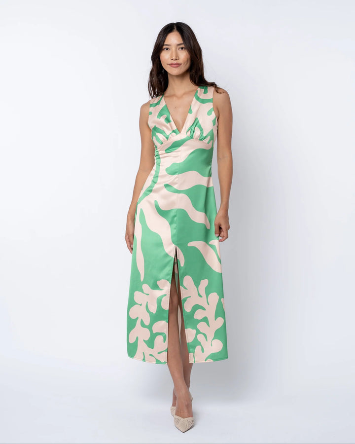PENNY ENGINEER PRINTED TWIST BACK DRESS