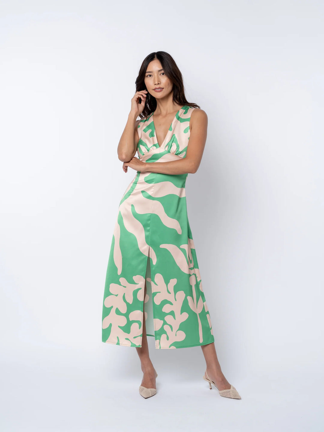 PENNY ENGINEER PRINTED TWIST BACK DRESS