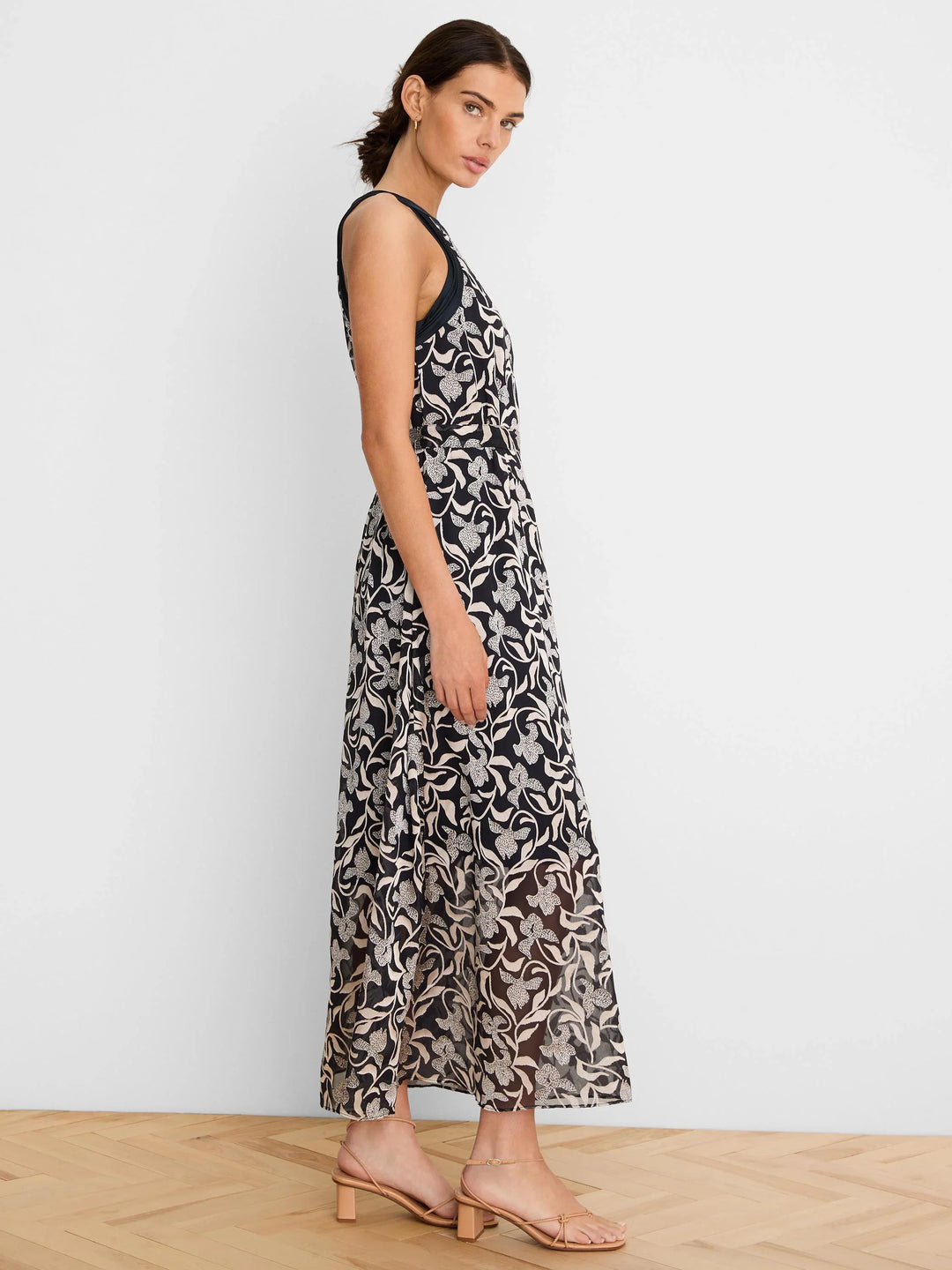 FLORAL BURNOUT BECCA DRESS