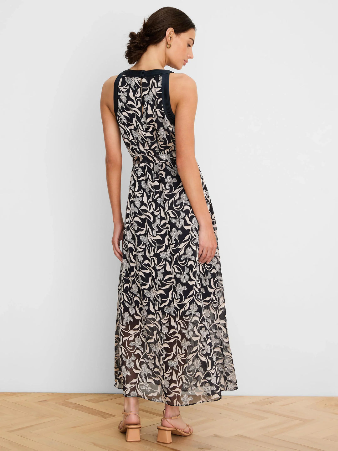FLORAL BURNOUT BECCA DRESS