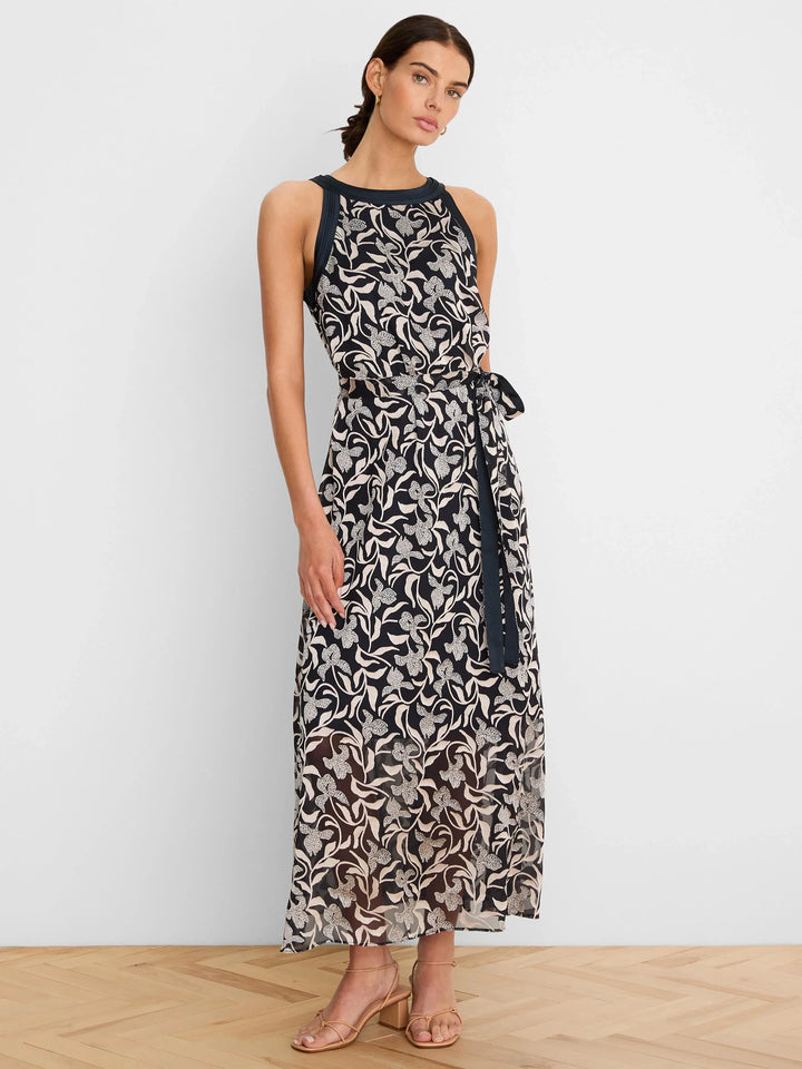 FLORAL BURNOUT BECCA DRESS