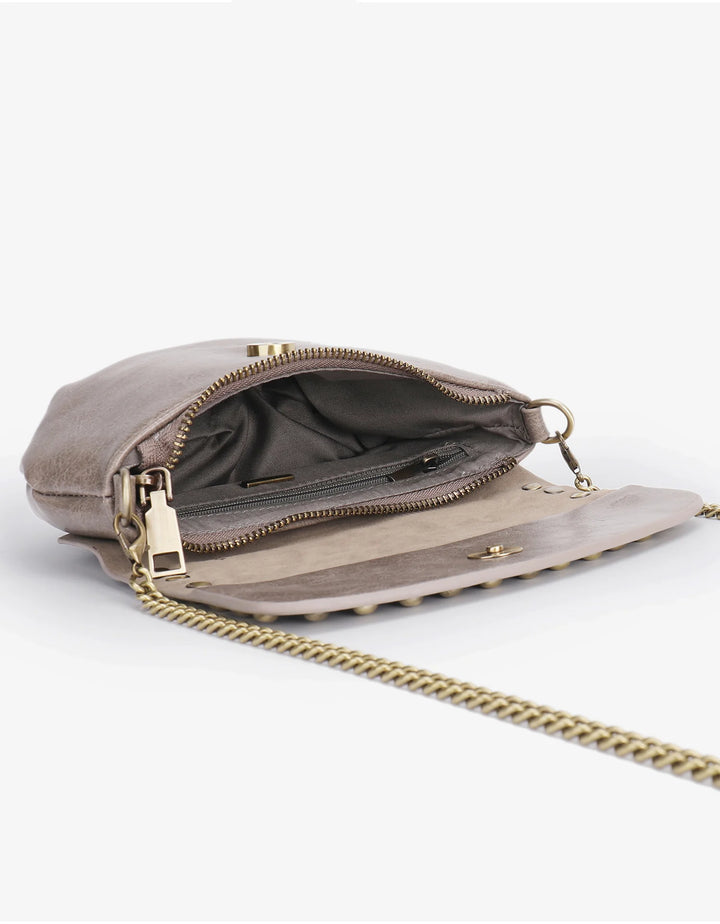 ETTA WAXED STUDDED GREY