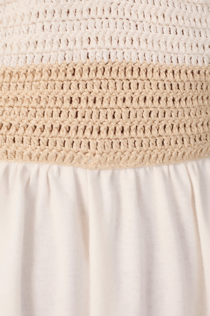 Off-white Sunset Crochet Maxi Dress