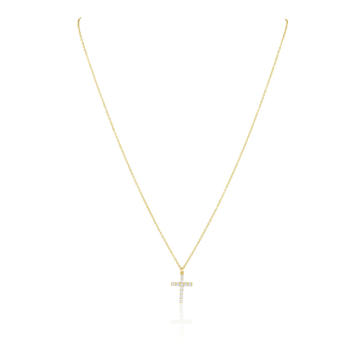 Classic CZ Cross Necklace