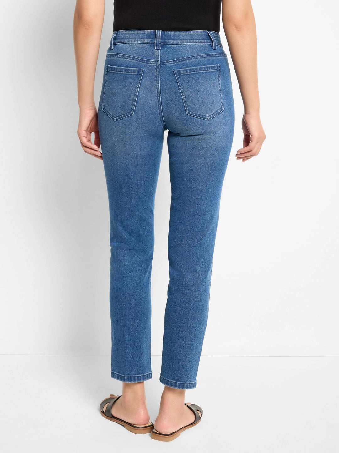 28" RECESS STRAIGHT ANKLE JEANS