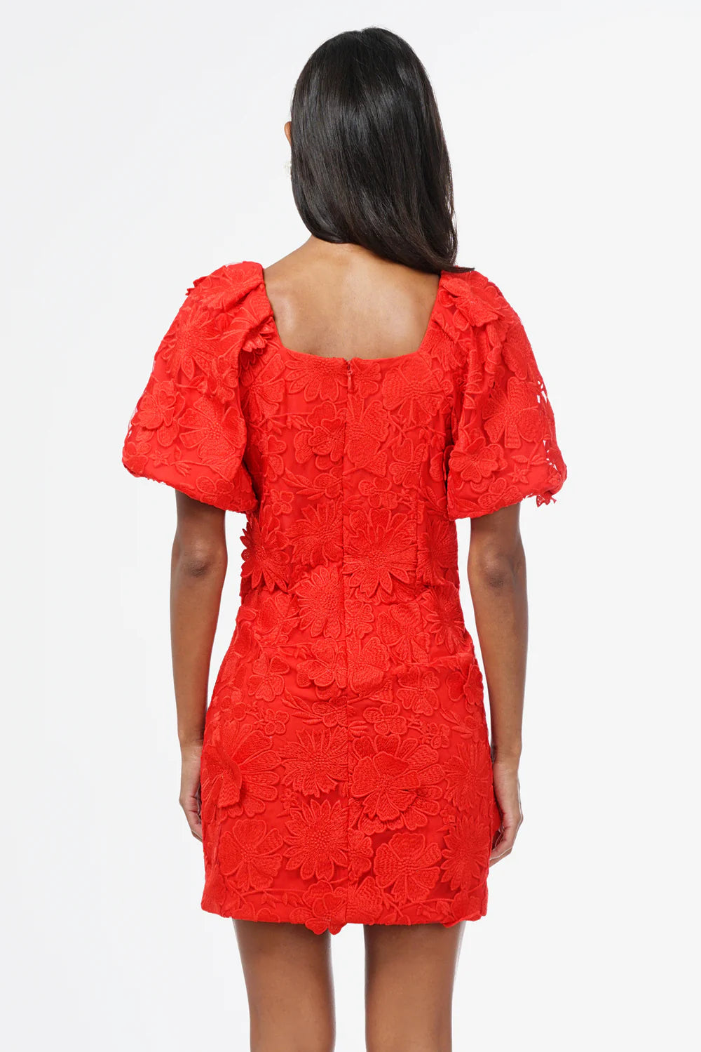 adelyn rae red lace dress NWT Adelyn Rae Women's Dress sz Sm Red Lace over Beige Key Hole Back Fit Flare