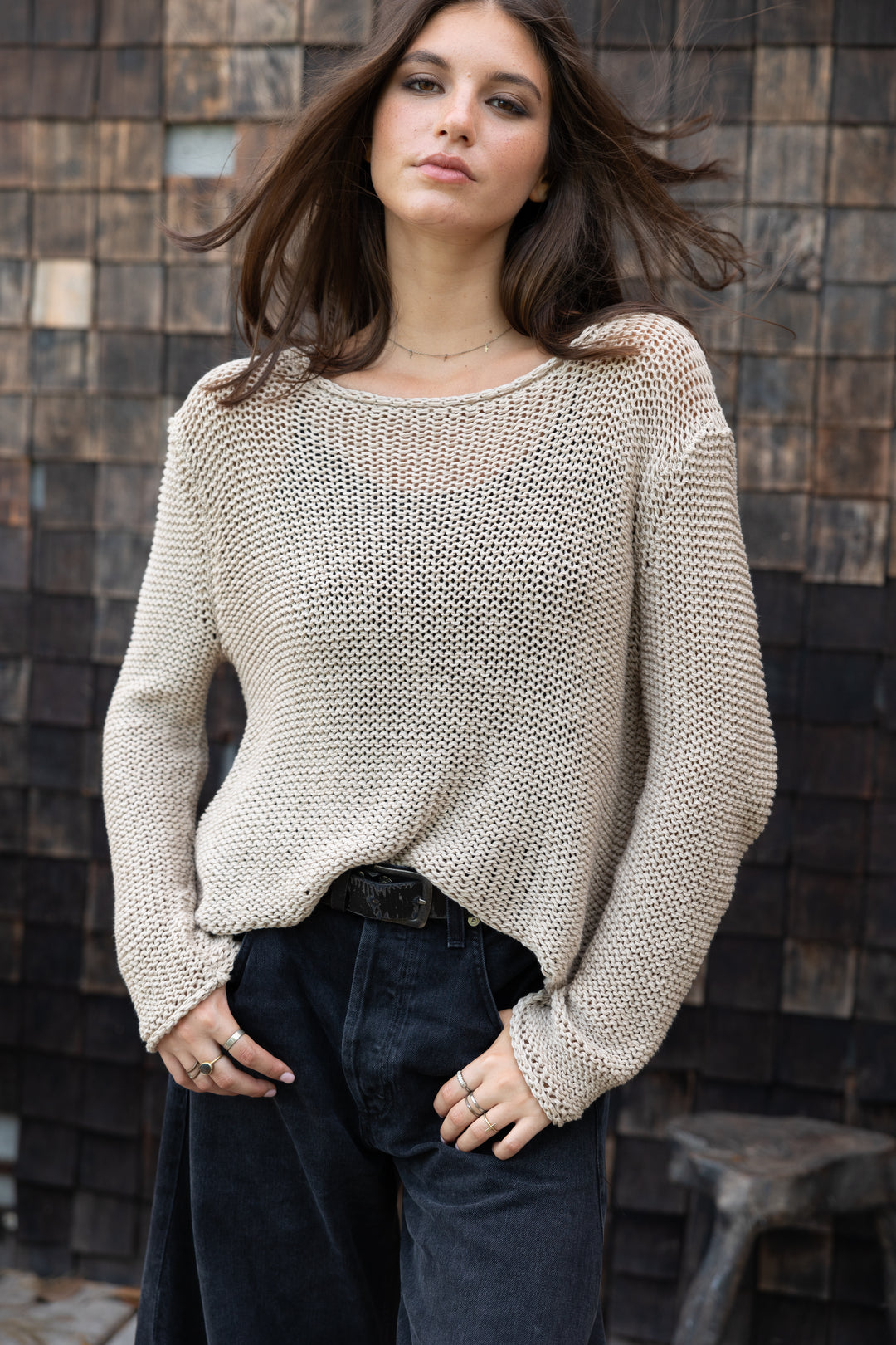 MAUI CROPPED CHUNKY CREW