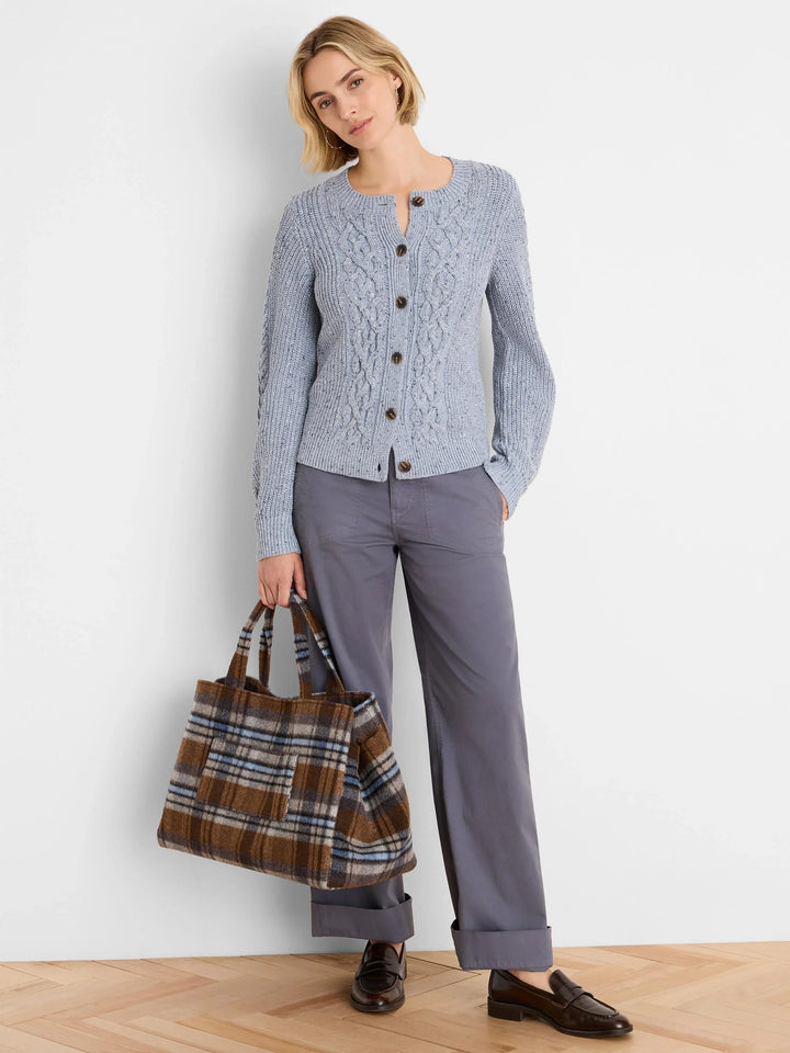 FLECKED SHAKER CARDIGAN