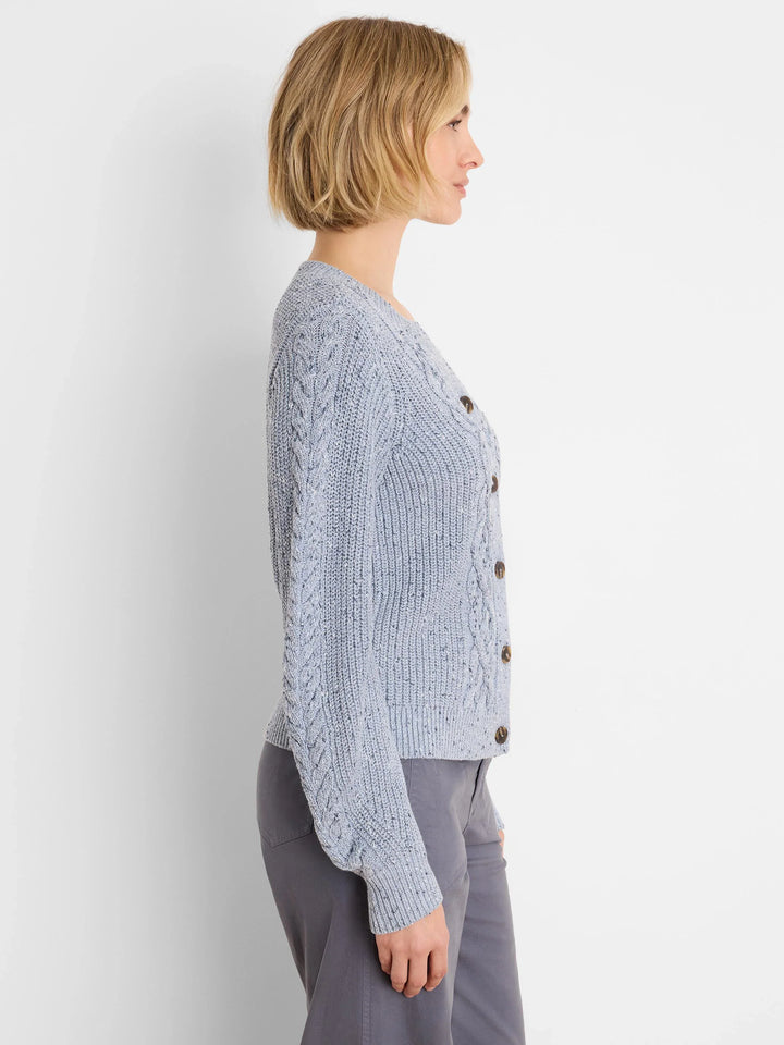 FLECKED SHAKER CARDIGAN