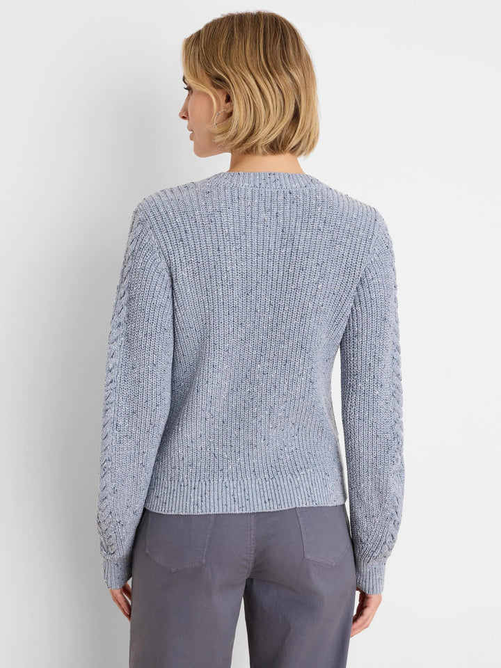 FLECKED SHAKER CARDIGAN