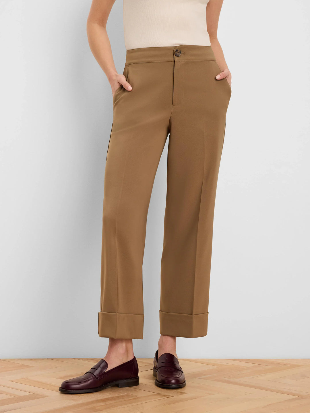 CLARENDON SLEEK STRETCH CUFFED ANKLE PANT