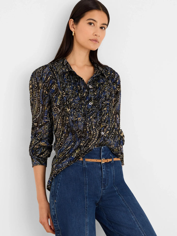 PORTOBELLO PAISLEY CHIFFON SHIRT