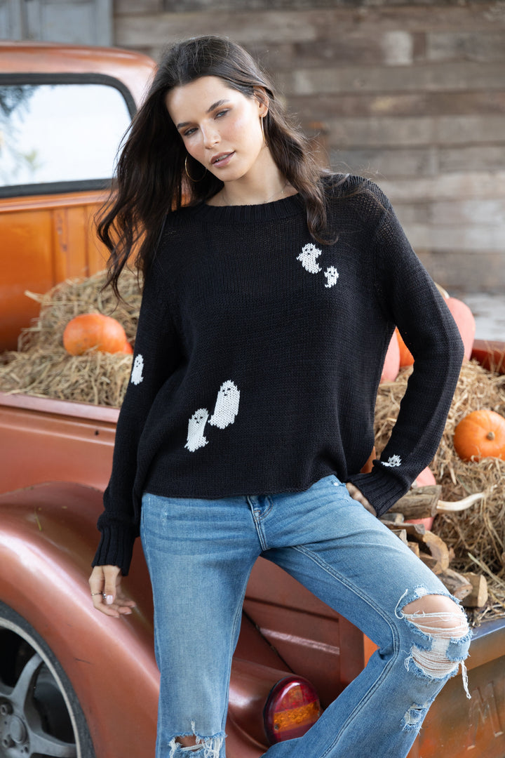 MINI GHOSTS CREW COTTON